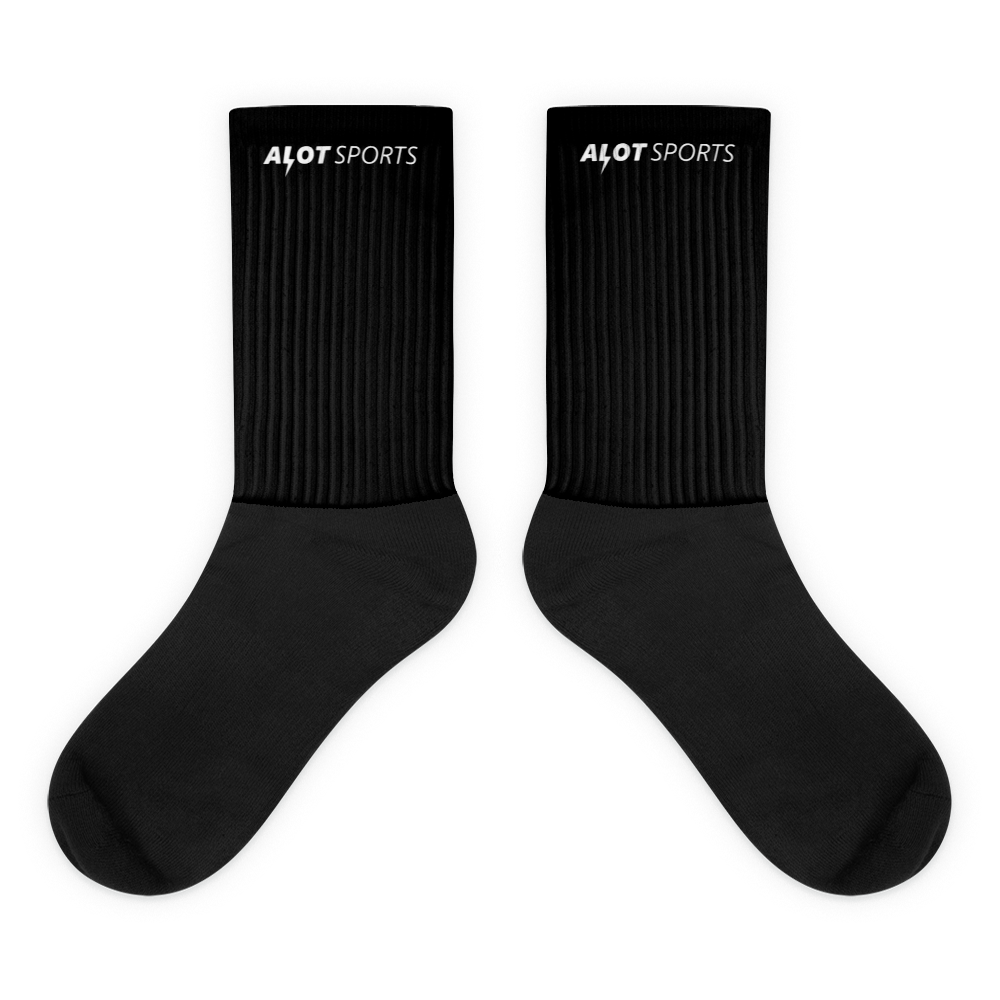 Brand Crew Socks (Black)