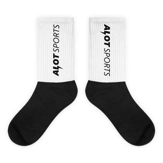 Brand Statement Crew Socks (White)