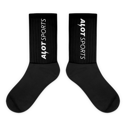 Brand Statement Crew Socks (Black)