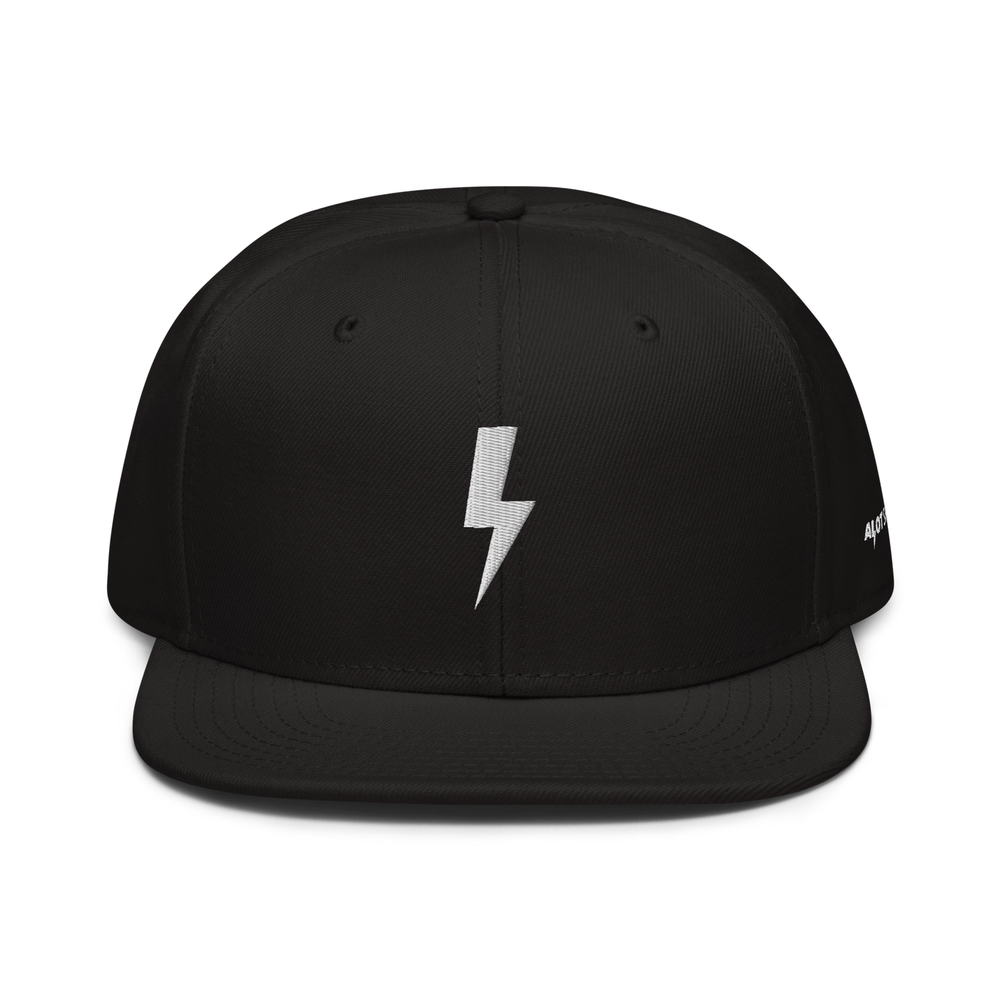 Bolt Logo Snapback Hat (White Thread)