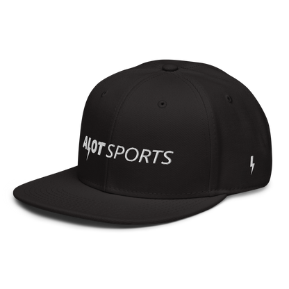 Brand Statement Snapback Hat (White Thread)