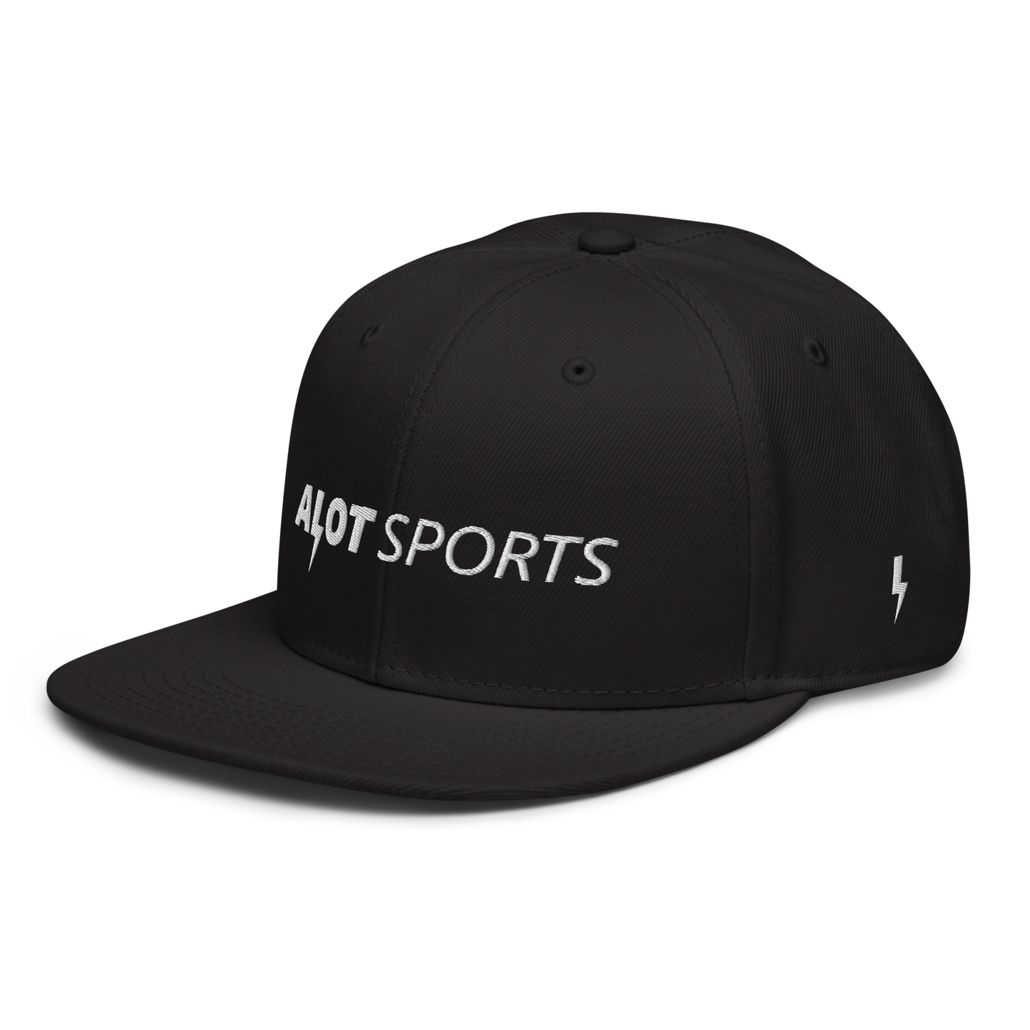 Brand Statement Snapback Hat (White Thread)