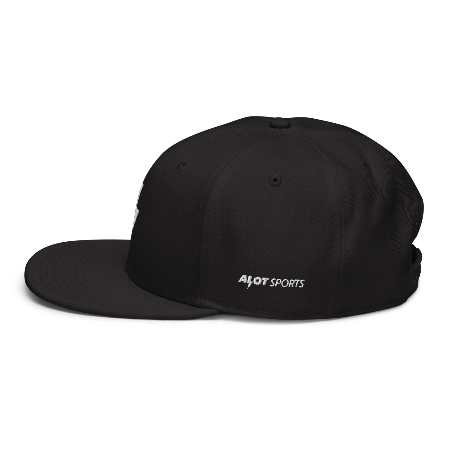 Bolt Logo Snapback Hat (White Thread)