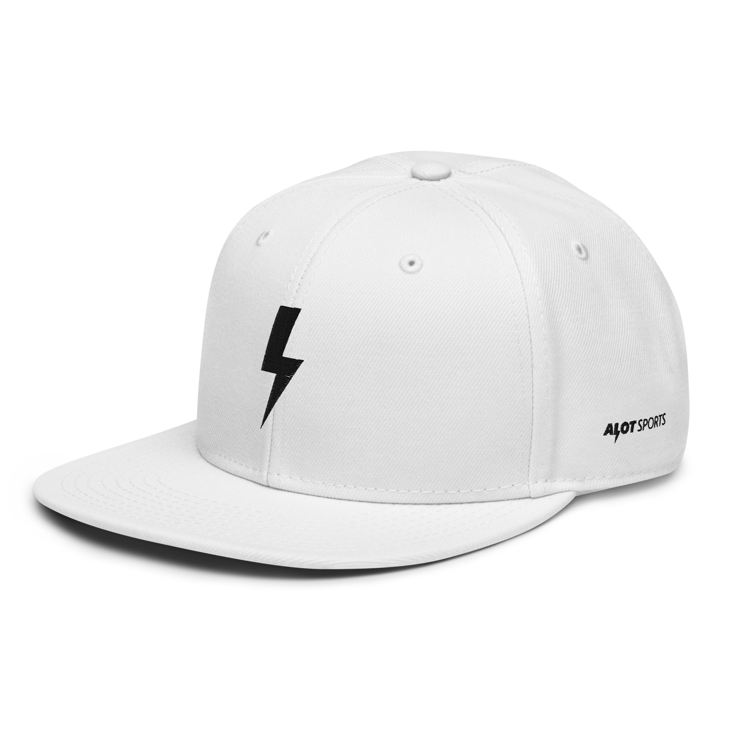 Bolt Logo Snapback Hat (Black Thread)