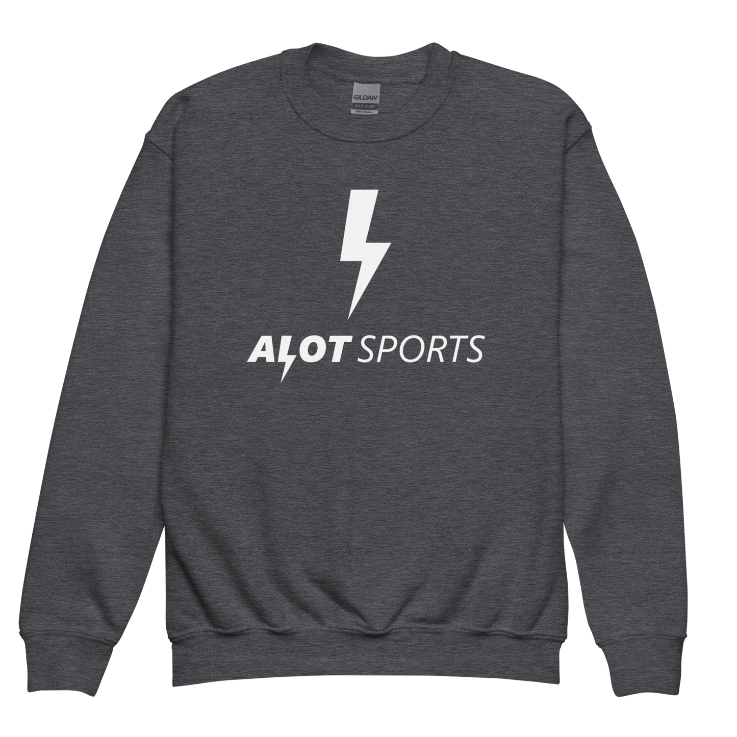 Youth Bolt Logo + Brand Statement Sweatshirt (White Print)