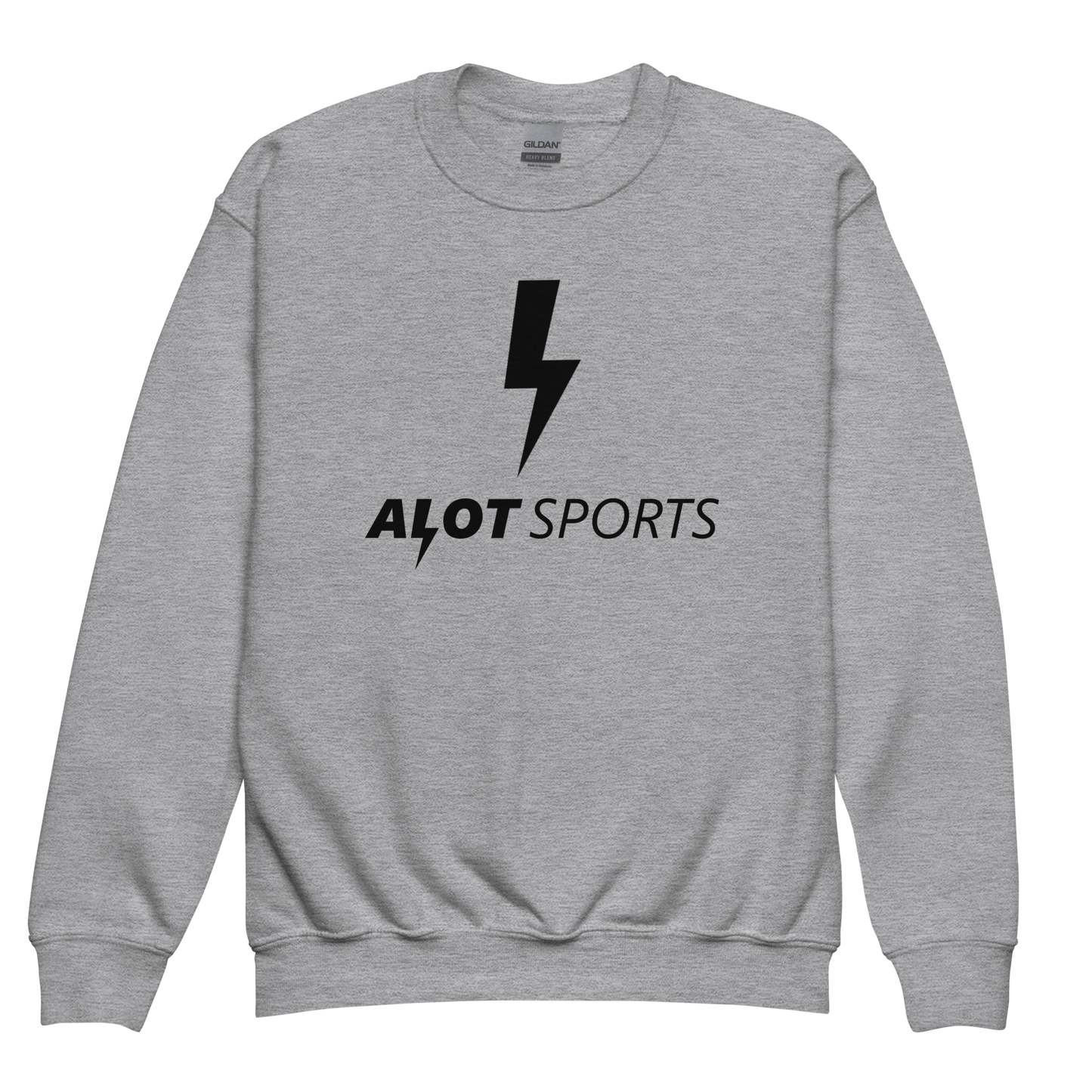 Youth Bolt Logo + Brand Statement Sweatshirt (Black Print)
