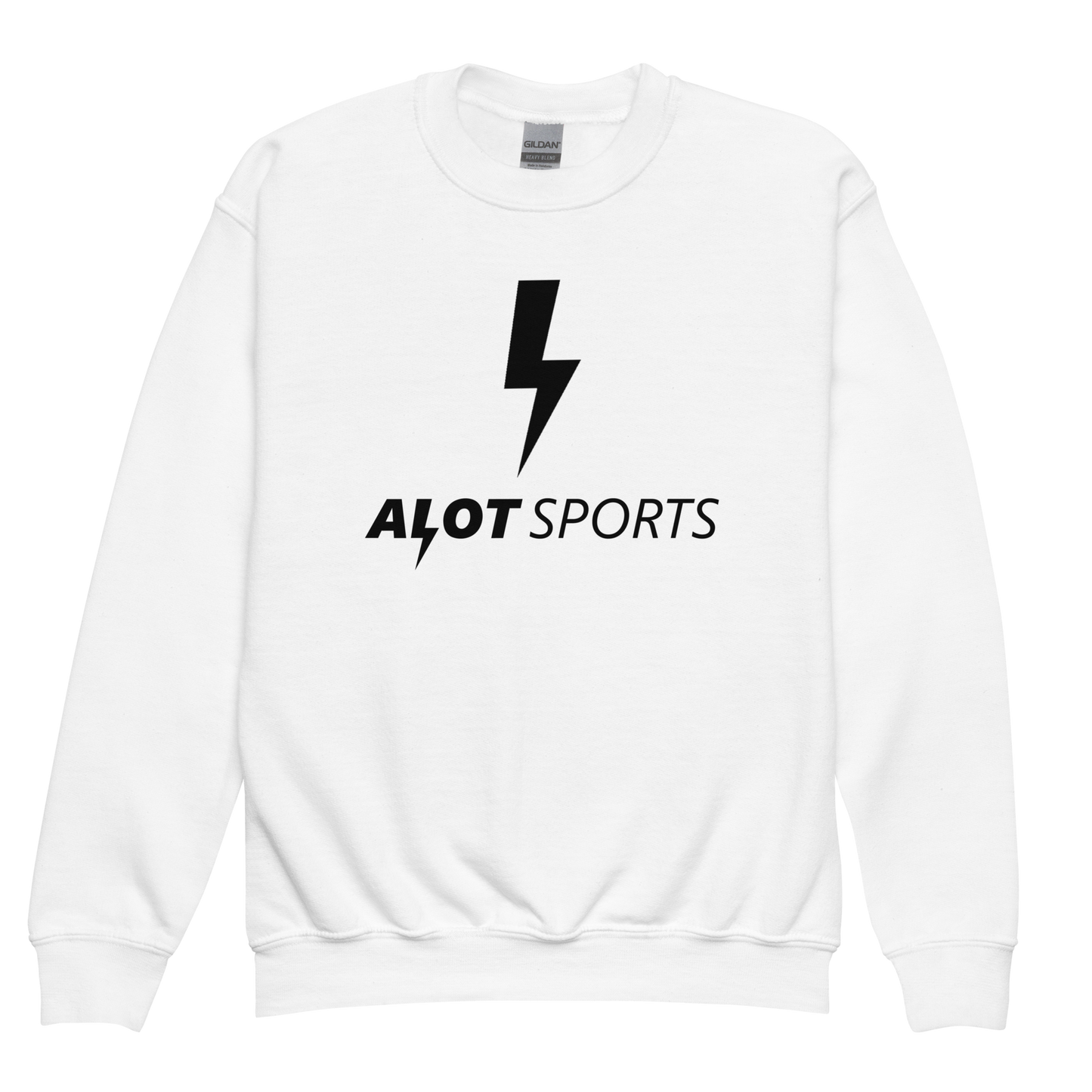 Youth Bolt Logo + Brand Statement Sweatshirt (Black Print)