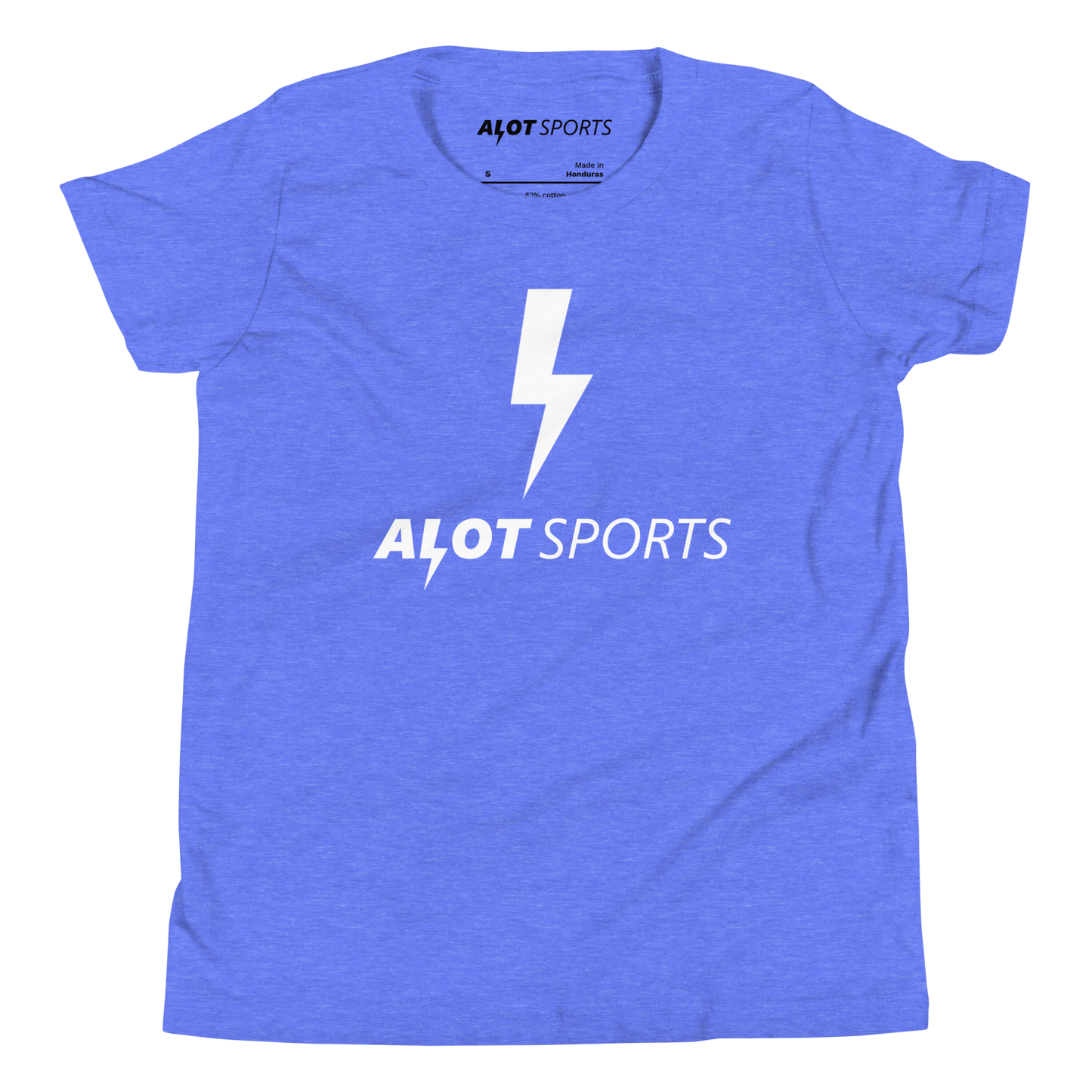 Youth Bolt Logo + Brand Statement T-Shirt (White Print)