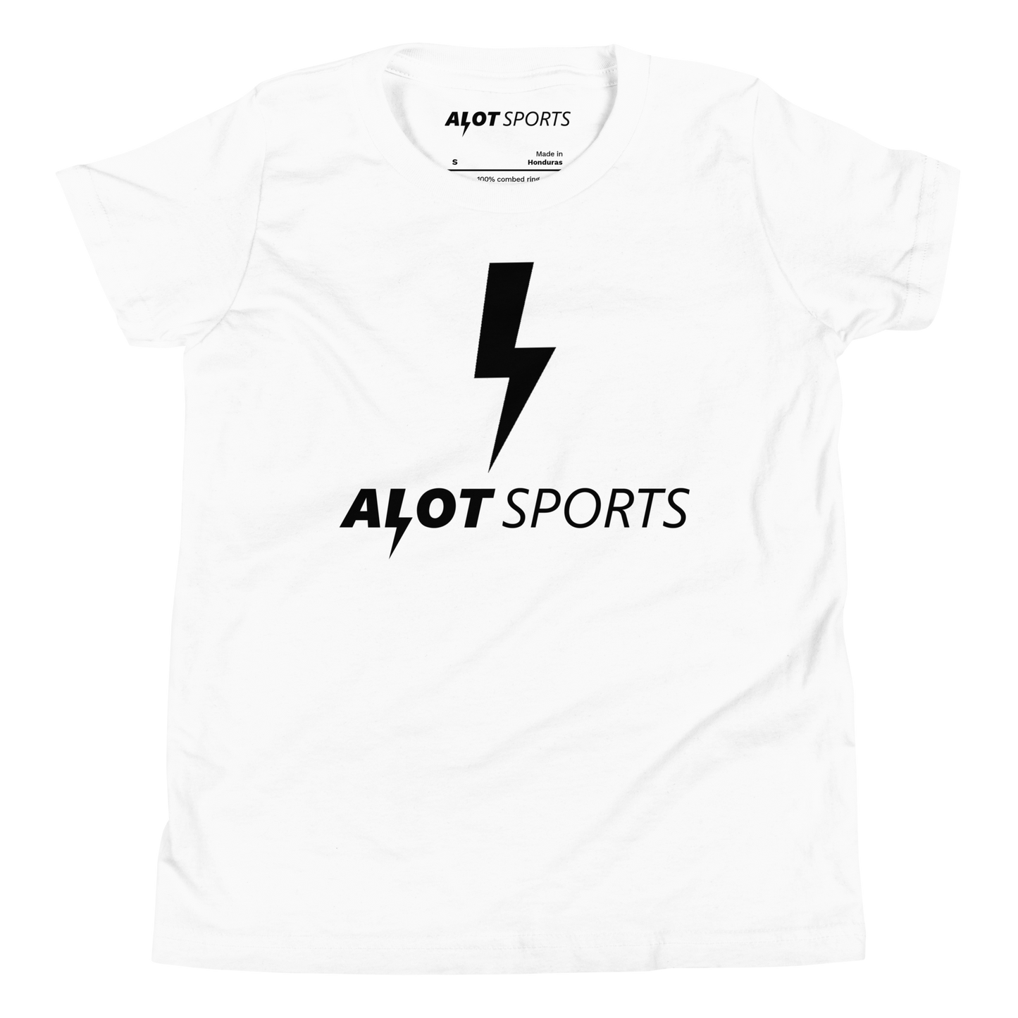 Youth Bolt Logo + Brand Statement T-Shirt (Black Print)